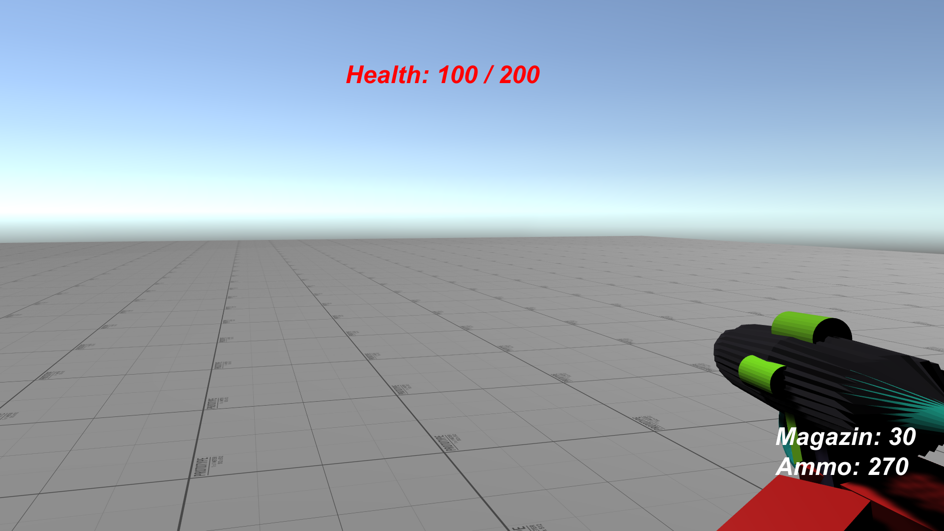 3D shooter prototype screenshot