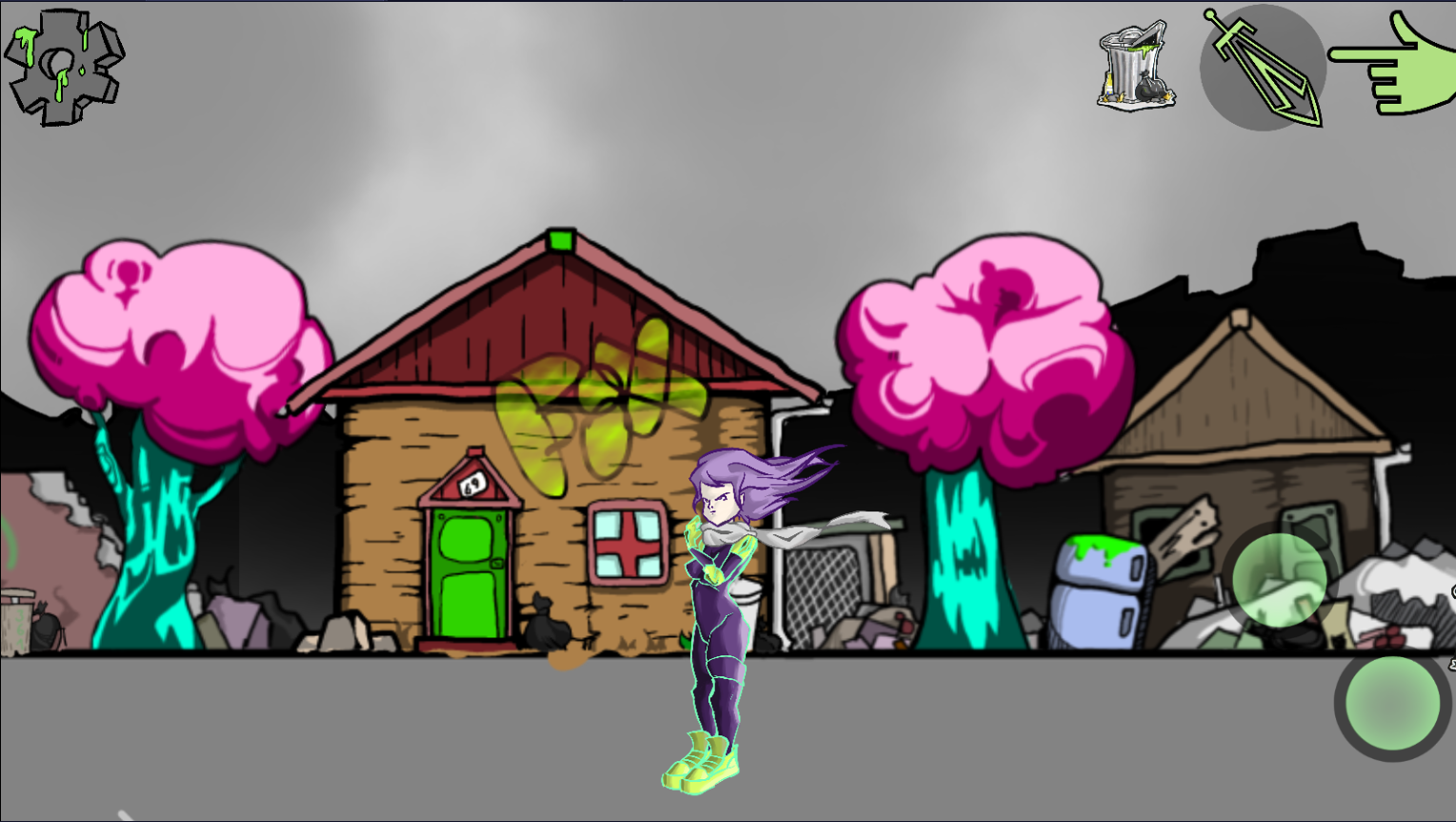 Survival in Trash gameplay art